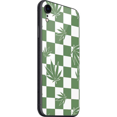 Marijuana Green Checkered iPhone SE (2nd & 3rd Gen) Skin
