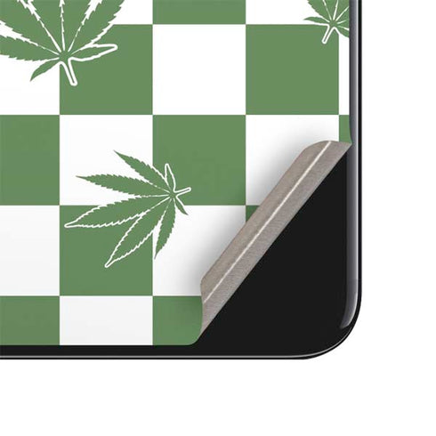 Marijuana Green Checkered iPhone SE (2nd & 3rd Gen) Skin