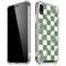 Marijuana Green Checkered iPhone XR Clear Case