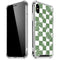 Marijuana Green Checkered iPhone XS Max Clear Case