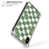 Marijuana Green Checkered iPhone XS Max Clear Case