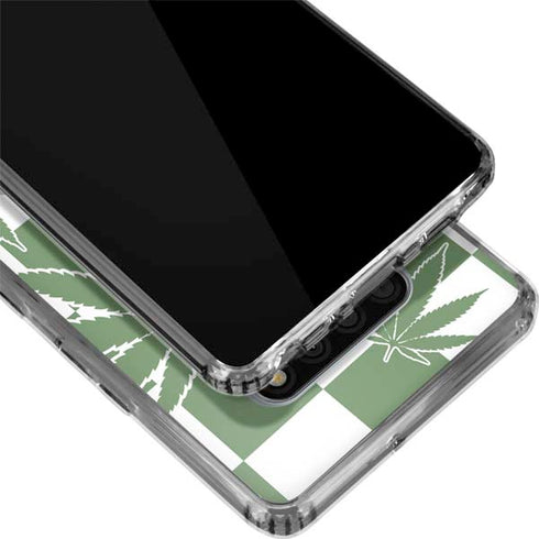 Marijuana Green Checkered LG Stylo 6 Clear Case
