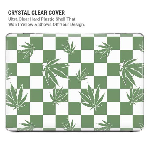 Marijuana Green Checkered MacBook Air 13in M1 (2021) Case plus Skin