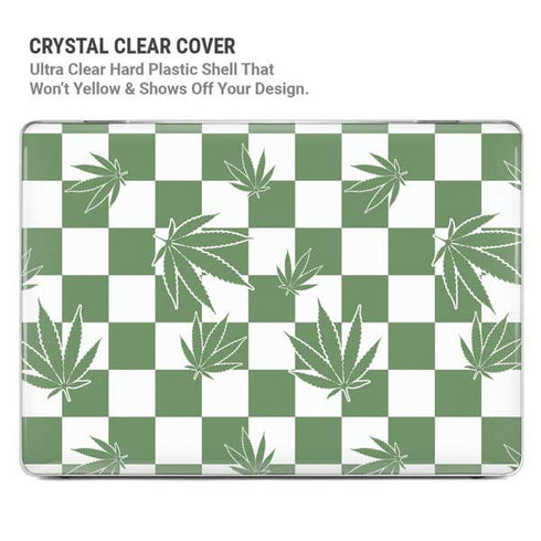 Marijuana Green Checkered MacBook Pro 16in (2021-25) Case plus Skin