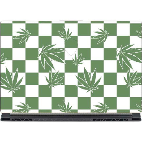 Marijuana Green Checkered MSI GS65 Stealth Laptop Skin