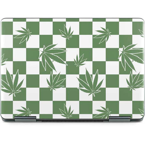Marijuana Green Checkered Notebook 9 Pro 13in (2017) Skin