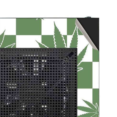 Marijuana Green Checkered NZXT H510 Compact ATX Mid-Tower Case Skin