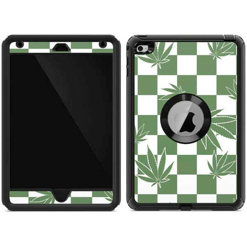 Marijuana Green Checkered Otterbox Defender iPad Skin