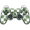 Marijuana Green Checkered PS3 Dual Shock wireless controller Skin
