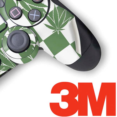 Marijuana Green Checkered PS4 Pro/Slim Controller Skin