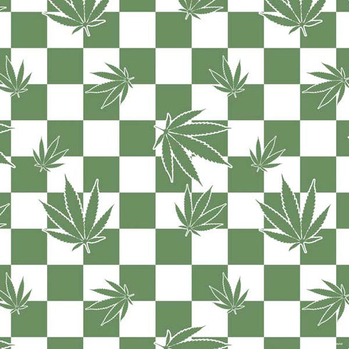 Marijuana Green Checkered PS4 Slim Skin