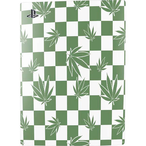 Marijuana Green Checkered PS5 Bundle Skin
