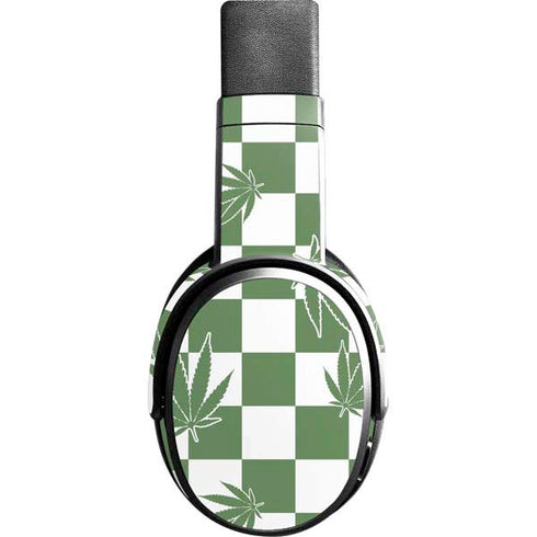 Marijuana Green Checkered Skullcandy Crusher Wireless Skin