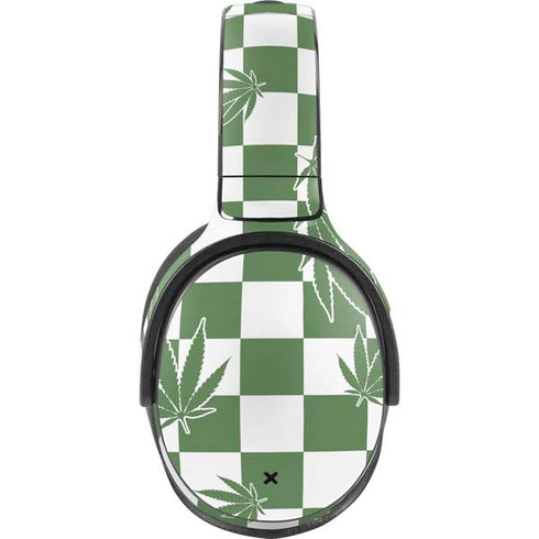 Marijuana Green Checkered Skullcandy Venue Skin