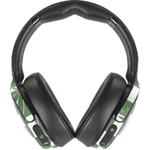 Marijuana Green Checkered Skullcandy Venue Skin