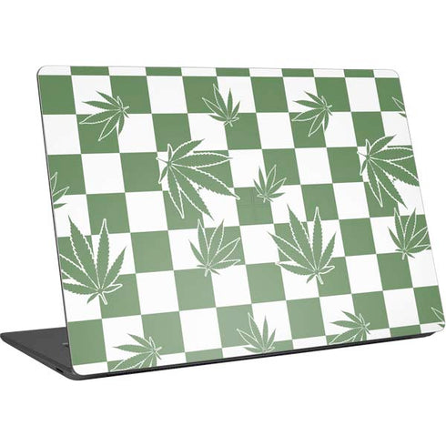 Marijuana Green Checkered Surface Laptop 4 15in Skin