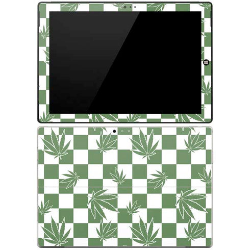 Marijuana Green Checkered Surface Pro 3 Skin