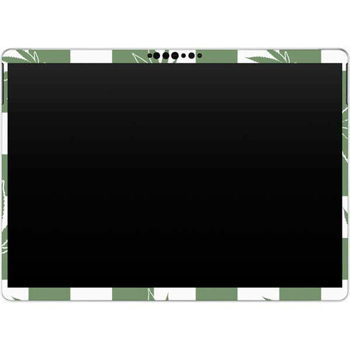 Marijuana Green Checkered Surface Pro 8 Skin