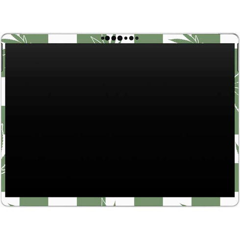 Marijuana Green Checkered Surface Pro 9 Skin