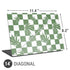 Marijuana Green Checkered Universal Laptop 14in (11.4 x 8.2in) Skin
