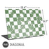 Marijuana Green Checkered Universal Laptop 16.6in (13.4 x 9.7in) Skin