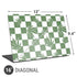 Marijuana Green Checkered Universal Laptop 16in (13 x 9.4in) Skin