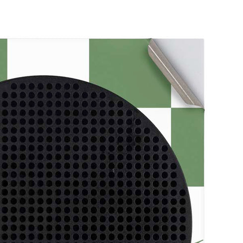 Marijuana Green Checkered Xbox Series S Console Skin