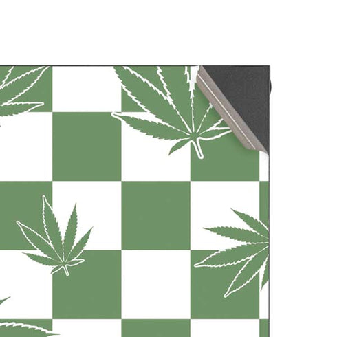 Marijuana Green Checkered Xbox Series X Console Skin
