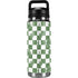 Marijuana Green Checkered YETI Rambler 26oz Bottle Skin