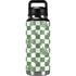 Marijuana Green Checkered YETI Rambler 36oz Bottle Skin