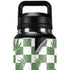 Marijuana Green Checkered YETI Rambler 36oz Bottle Skin