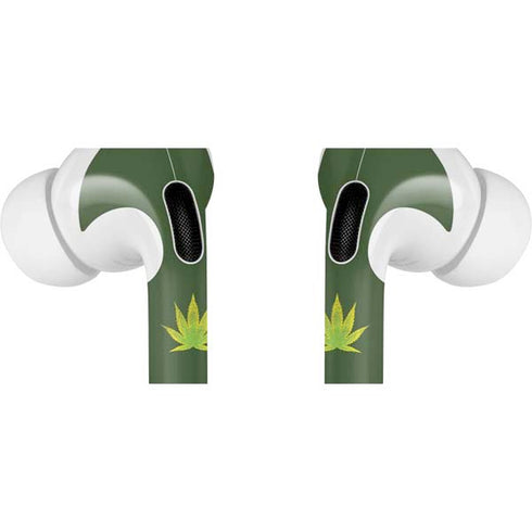 Marijuana Leaf Light Green AirPods Pro 2nd Gen Skin