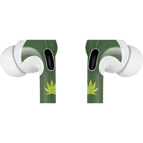 Marijuana Leaf Light Green Apple AirPods Pro Skin