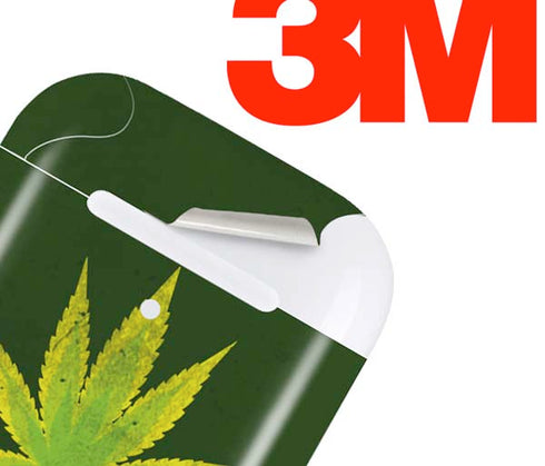 Marijuana Leaf Light Green Apple AirPods Skin