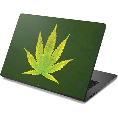 Marijuana Leaf Light Green Dell Chromebook Skin