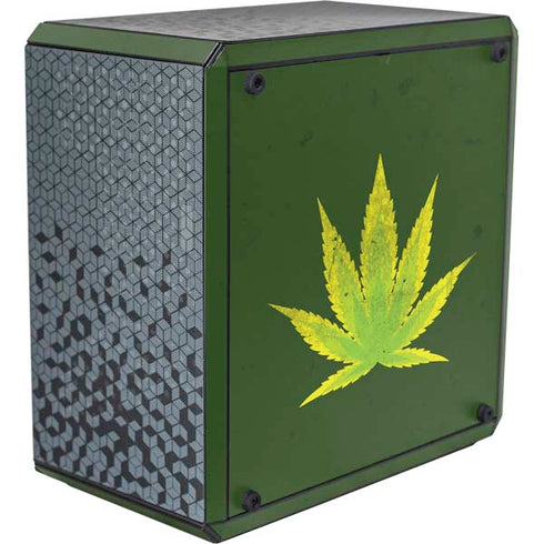 Marijuana Leaf Light Green Cooler Master MasterBox Q300L Mini Tower Skin