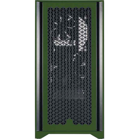 Marijuana Leaf Light Green Corsair 4000D Tempered Glass Mid-Tower ATX Case Skin