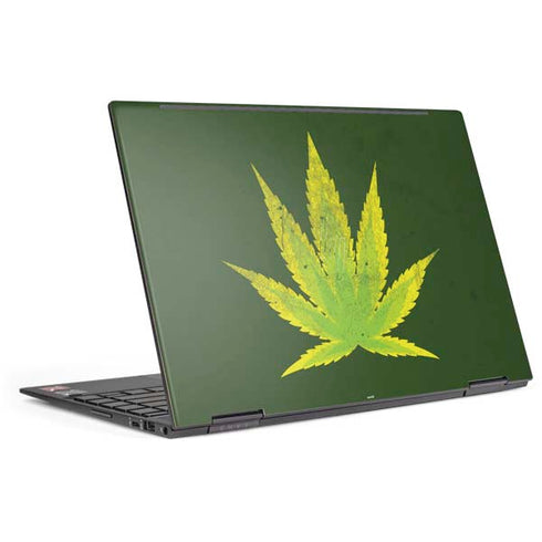 Marijuana Leaf Light Green HP Envy Skin