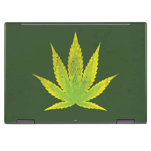 Marijuana Leaf Light Green HP Envy Skin