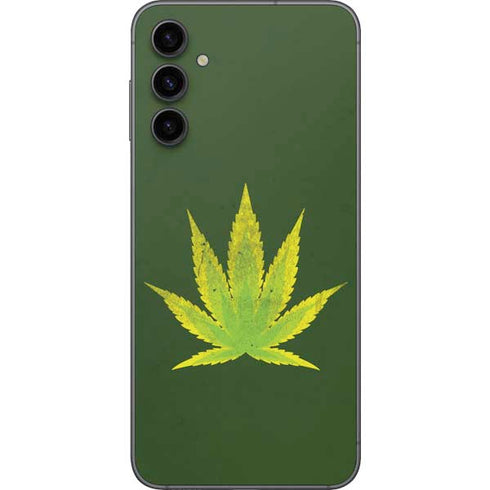 Marijuana Leaf Light Green Galaxy A14 5G Skin