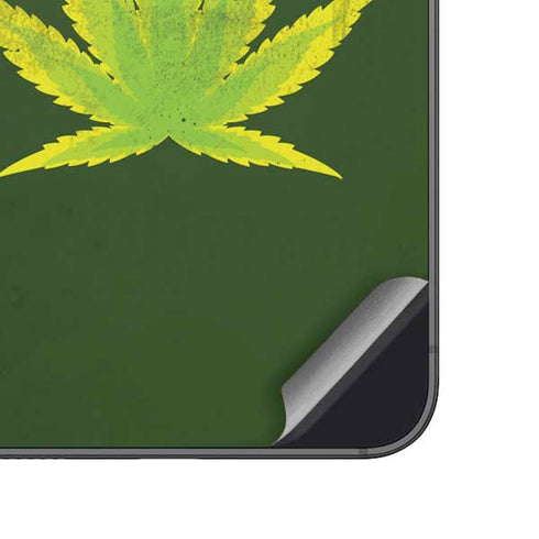 Marijuana Leaf Light Green Galaxy A14 5G Skin