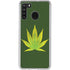 Marijuana Leaf Light Green Galaxy A21 Clear Case