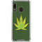 Marijuana Leaf Light Green Galaxy A30 Clear Case
