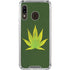 Marijuana Leaf Light Green Galaxy A30 Clear Case