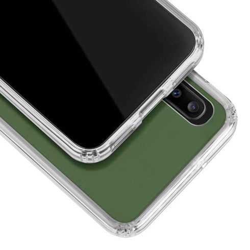 Marijuana Leaf Light Green Galaxy A30 Clear Case