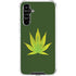 Marijuana Leaf Light Green Galaxy A54 5G Clear Case