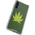 Marijuana Leaf Light Green Galaxy A54 5G Clear Case