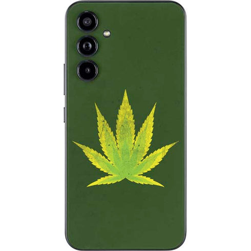 Marijuana Leaf Light Green Galaxy A54 5G Skin