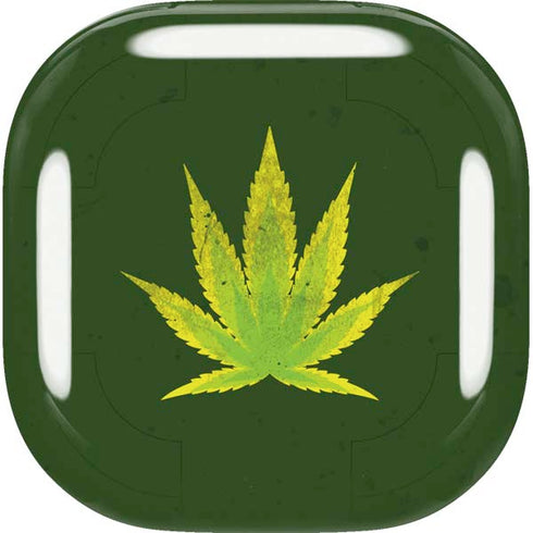 Marijuana Leaf Light Green Galaxy Buds Live Skin