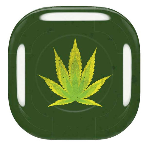 Marijuana Leaf Light Green Galaxy Buds Live Skin